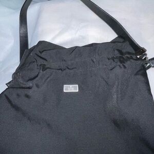 GUCCI Nylon Drawstring Hobo Slouch Bucket Looping Tote
